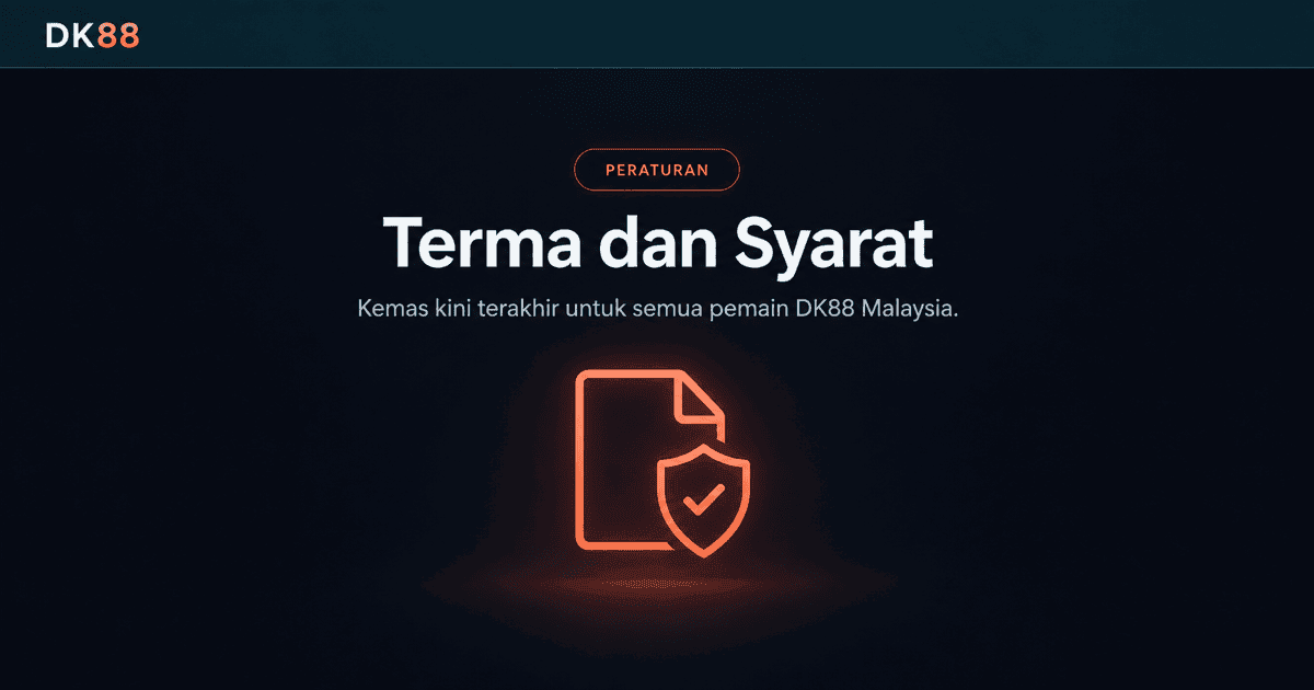 Peraturan dan had akaun Dk 88 Casino
